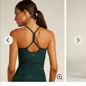 Dark green beyond yoga tank top